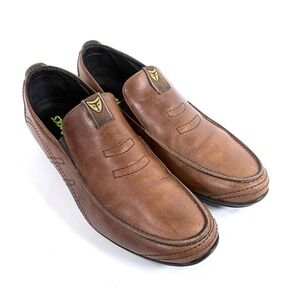 Michael Toschi Neptune Sneakers Brown Navajo Oil Leather ASICS Insole Mens 10.5